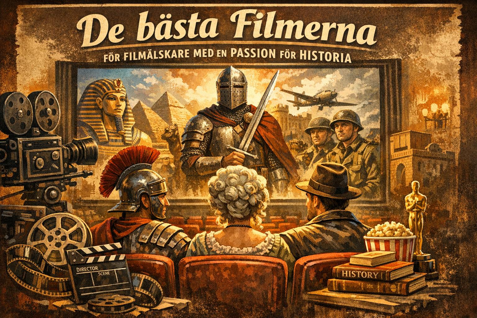 De bästa filmerna för filmälskare med en passion för historia